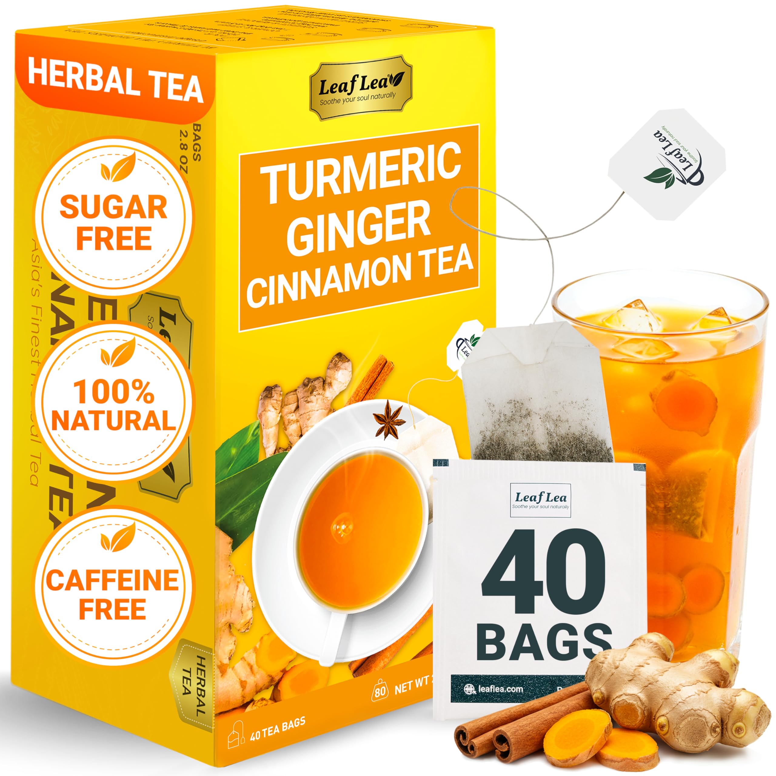 LeafLea Tea pack front